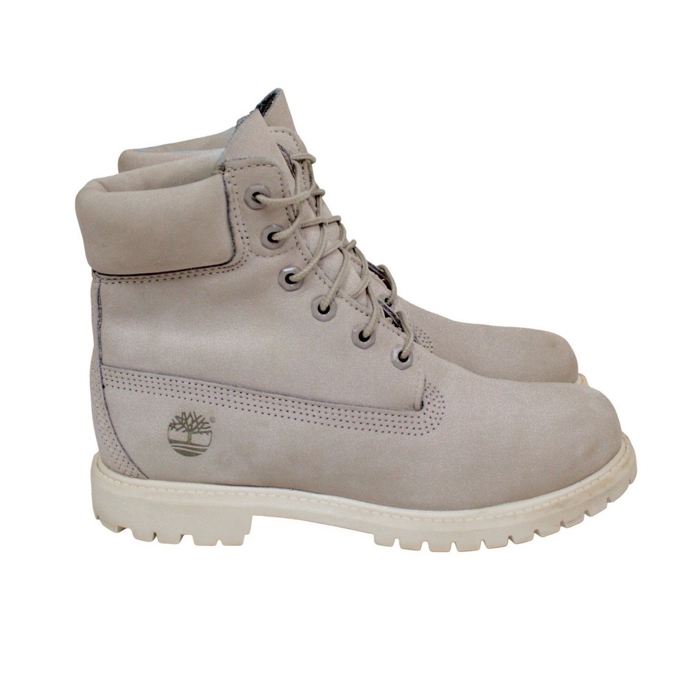 Timberland Waterville Boots Soft Grey Nubuck/ Leather, Lace Up, Lug Sole - Picture 8 of 16